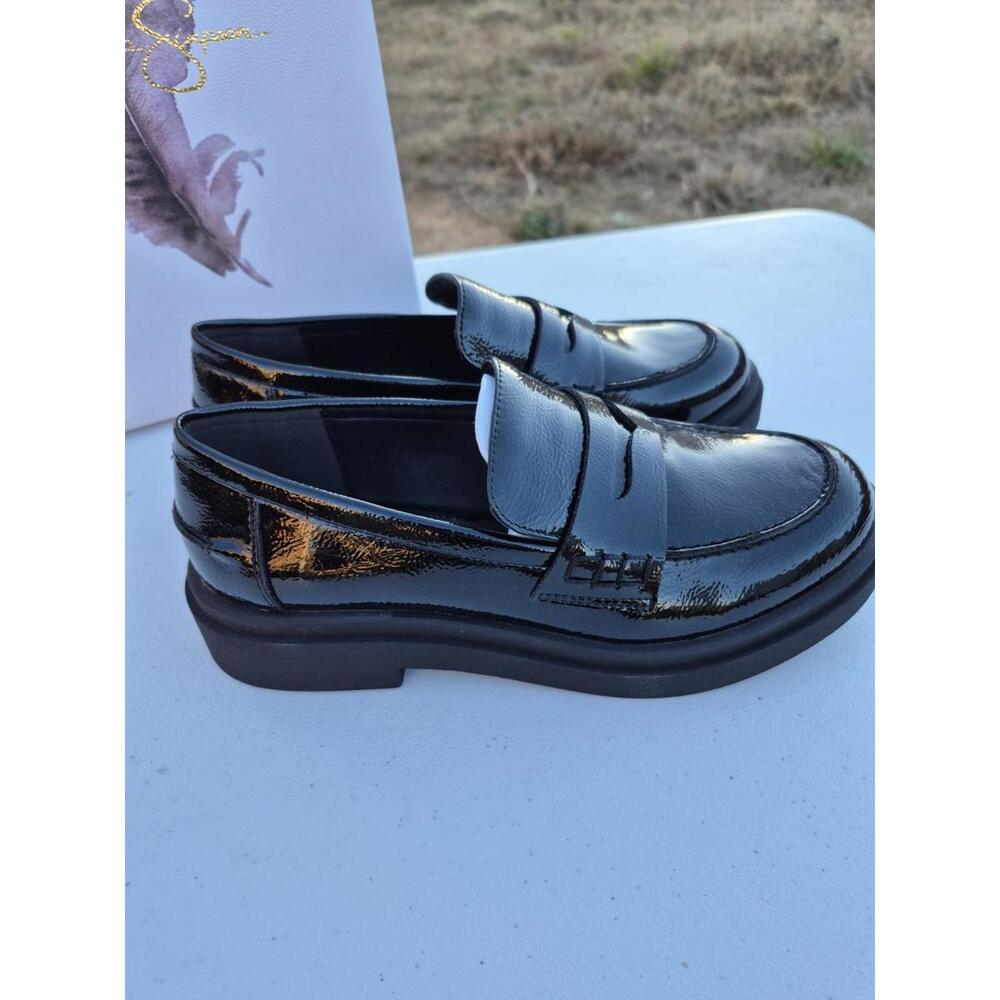 Jessica Simpson Womens Xuris Black Patent Loafer Shoes 6.5 JS-XURIS - Picture 5 of 9
